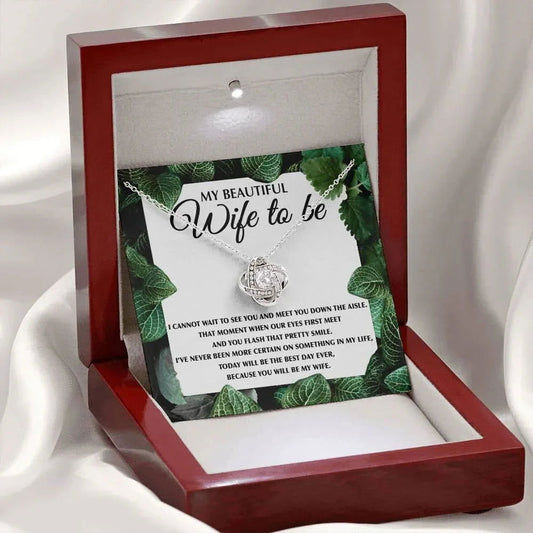 Wife to be Necklace - Cannot wait to walk down aisle - Giftinum
