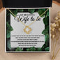 Wife to be Necklace - Cannot wait to walk down aisle - Giftinum
