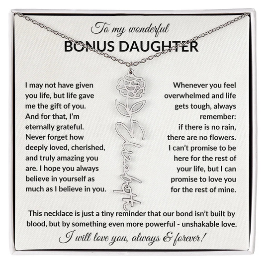 Wonderful Bonus Daughter - Life gave me the gift of you - Giftinum
