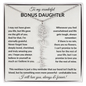 Wonderful Bonus Daughter - Life gave me the gift of you - Giftinum
