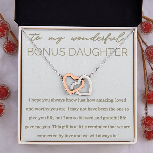 Wonderful Bonus Daughter Necklace - Life gave me you - Giftinum