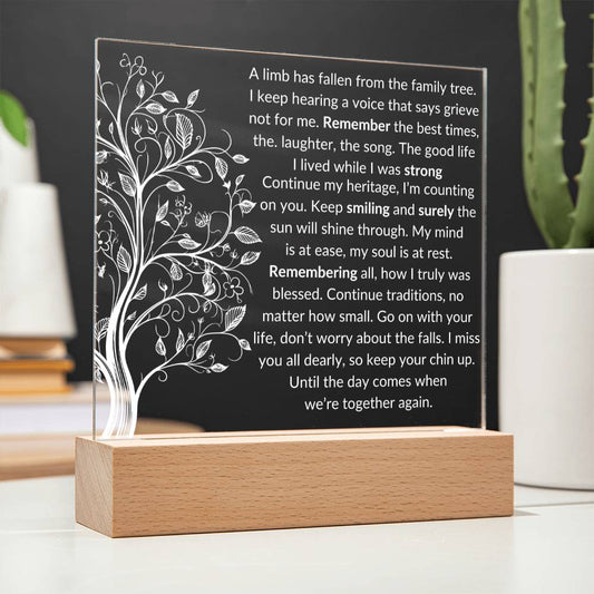 A limb has fallen Acrylic Plaque - Premium Jewelry - Just $39.95! Shop now at Giftinum