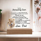 Amazing Son Acrylic Plaque | One thing in life (3) LED Corded Base Jewelry Giftinum