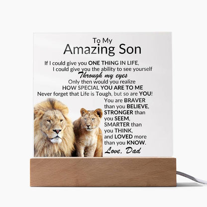 Amazing Son Acrylic Plaque | One thing in life Jewelry Giftinum