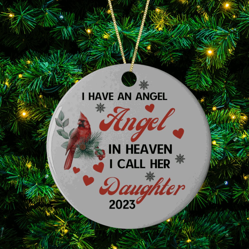 Angel in Heaven I call her Daughter Ornament - Premium Ornaments and Accents - Just $19.95! Shop now at Giftinum