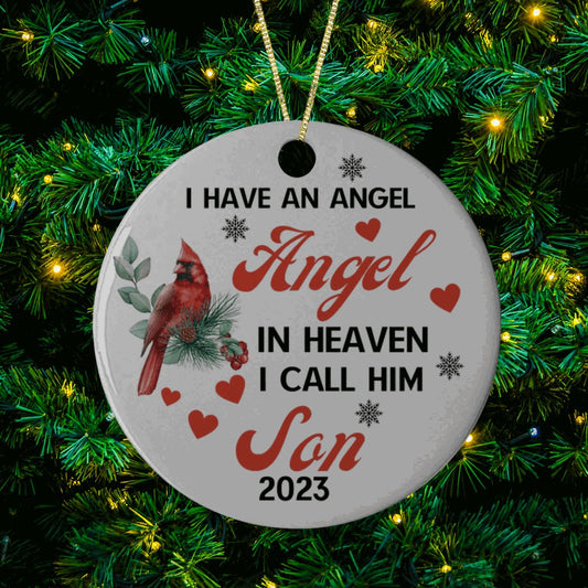 Angel in Heaven I call him Son Ornament - Premium Ornaments and Accents - Just $19.95! Shop now at Giftinum