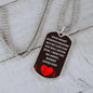 To Baby Angel From Mommy Dog Tag Necklace - Heart Stopped Beating - Giftinum