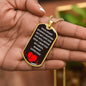 To Baby Angel From Mommy Dog Tag Necklace - Heart Stopped Beating - Giftinum