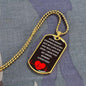 To Baby Angel From Mommy Dog Tag Necklace - Heart Stopped Beating - Giftinum