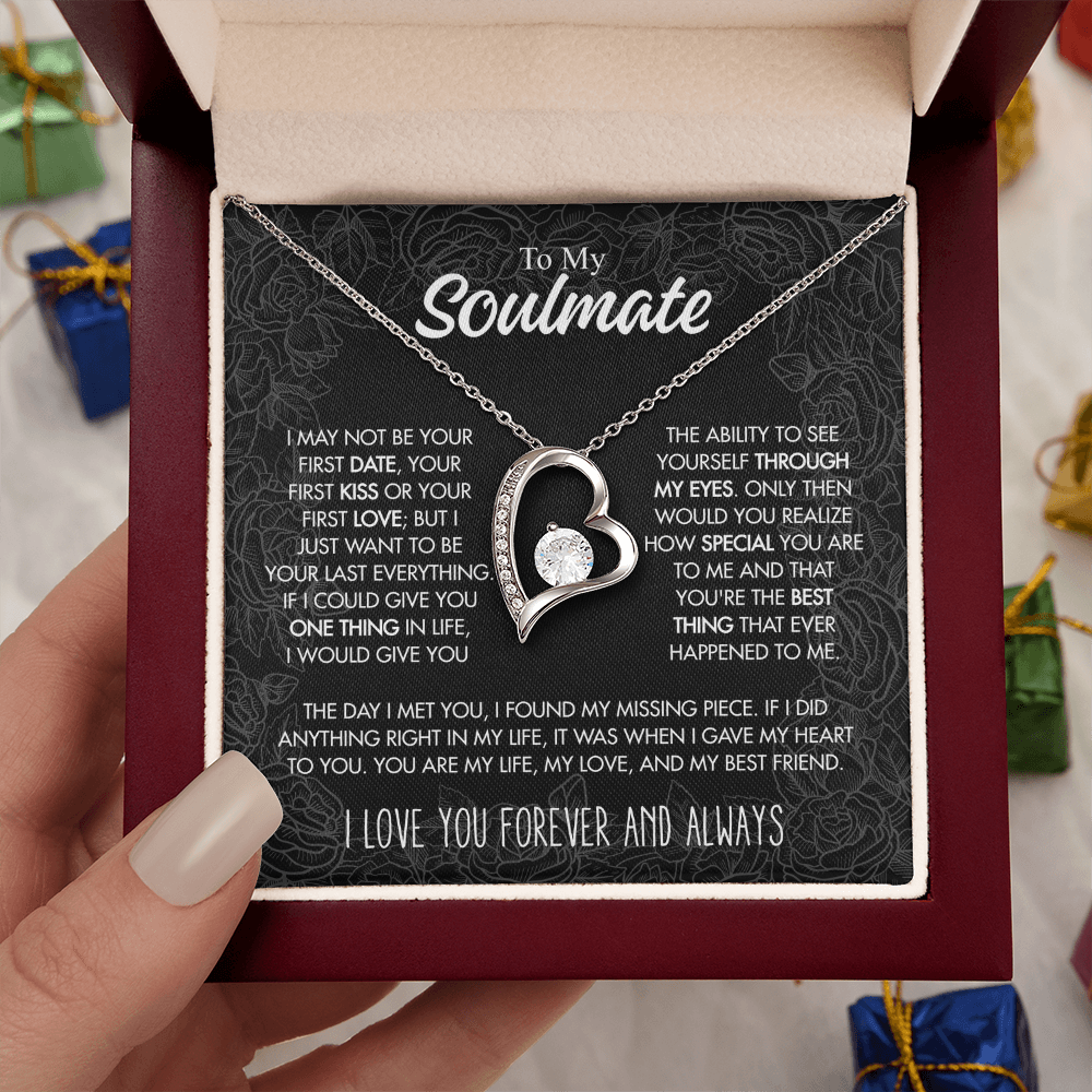 To My Soulmate - "Found My Missing Piece" 14k White Gold Finish / Standard Box Jewelry Giftinum