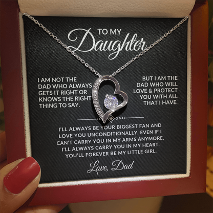 Forever My Little Girl - Daughter Necklace Gift Set