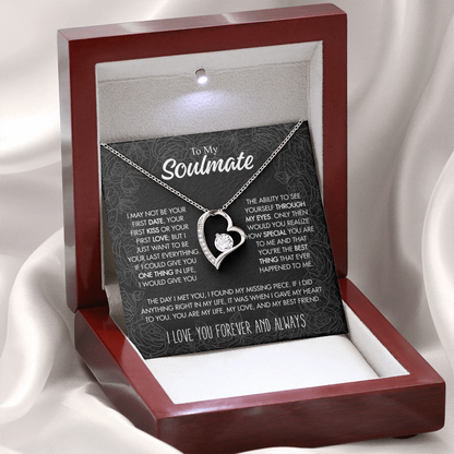 To My Soulmate - "Found My Missing Piece" 14k White Gold Finish / Luxury Box Jewelry Giftinum