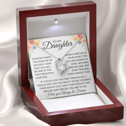 To My Daughter | Someday When the Pages of My Life End Necklace