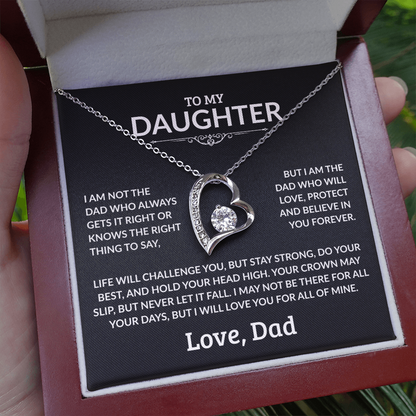 To My Daughter Necklace - I Am Not The Dad
