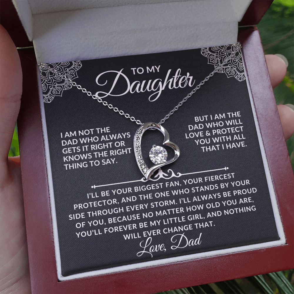 To My Daughter - A Forever Necklace from Dad (w)