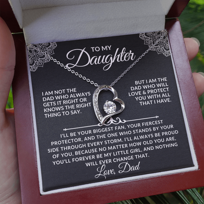 To My Daughter - A Forever Necklace from Dad (w)