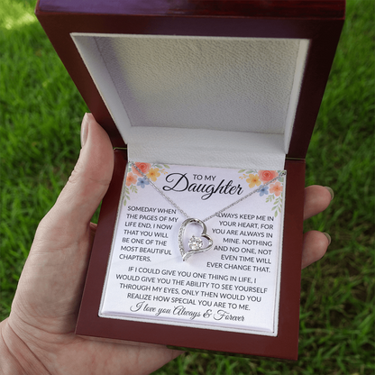 To My Daughter | Someday When the Pages of My Life End Necklace