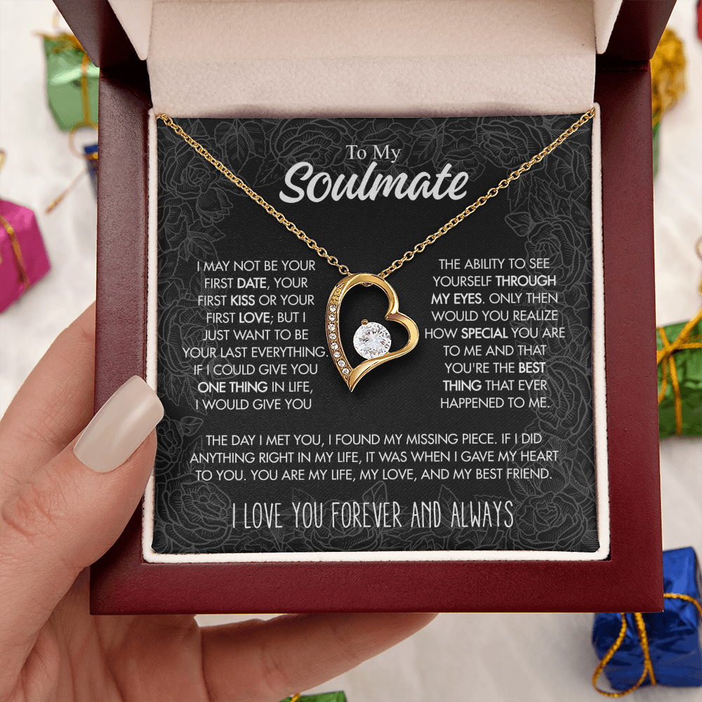 To My Soulmate - "Found My Missing Piece" 14k White Gold Finish / Standard Box Jewelry Giftinum