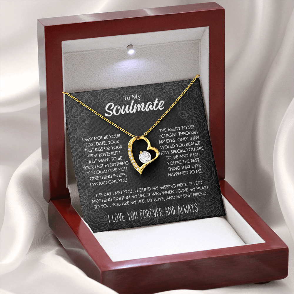 To My Soulmate - "Found My Missing Piece" 18k Yellow Gold Finish / Luxury Box Jewelry Giftinum