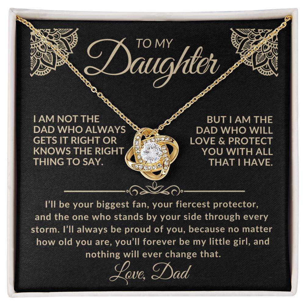 To My Daughter Necklace – Forever My Little Girl | Gift from Dad