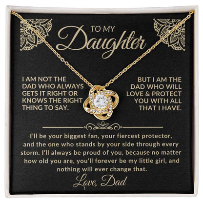 To My Daughter Necklace – Forever My Little Girl | Gift from Dad