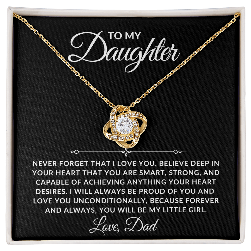 To My Daughter Necklace - Always Proud Of You