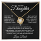 To My Daughter Love Dad Necklace - Love & Protect You