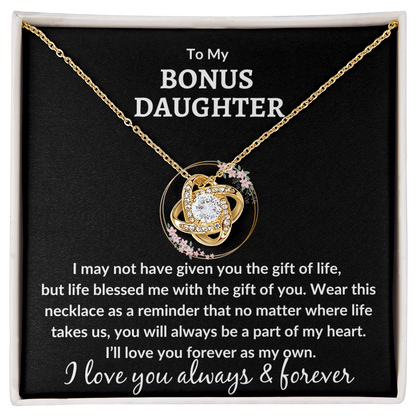 Bonus Daughter Necklace - "Love You As My Own"