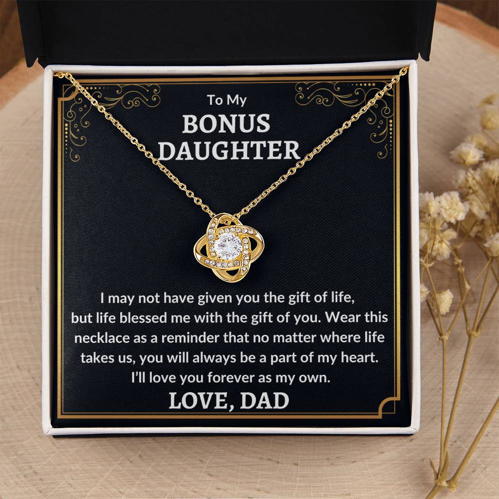 Bonus Daughter "Love You As My Own" (BG) 18K Yellow Gold Finish / Standard Box Jewelry Giftinum