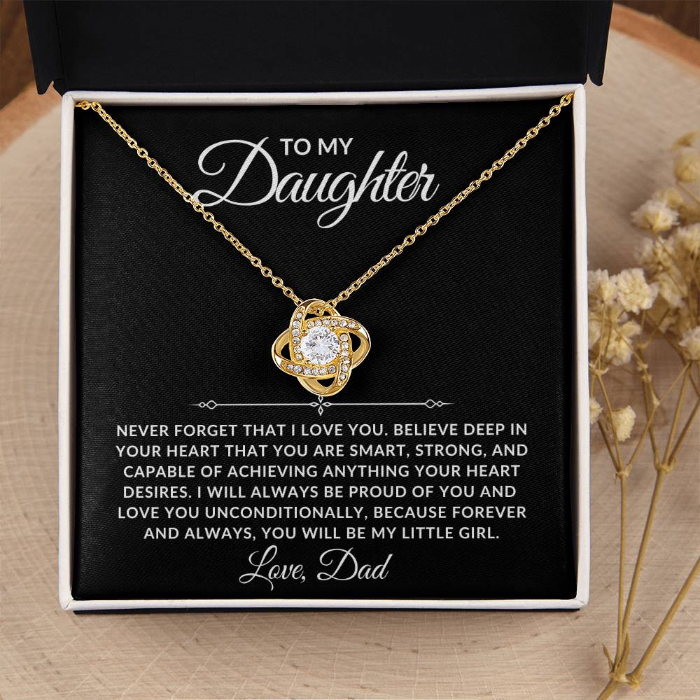 To My Daughter Necklace - Always Proud Of You
