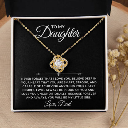 To My Daughter Necklace - Always Proud Of You