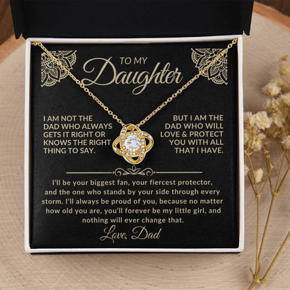 To My Daughter Necklace – Forever My Little Girl | Gift from Dad