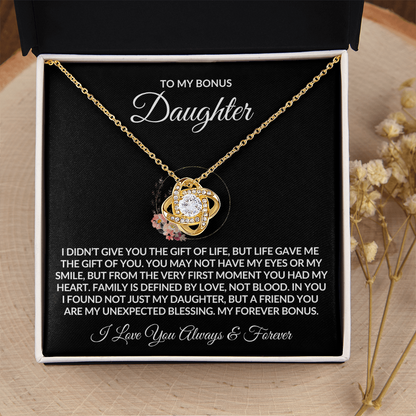 To My Bonus Daughter Necklace - Gift of Life