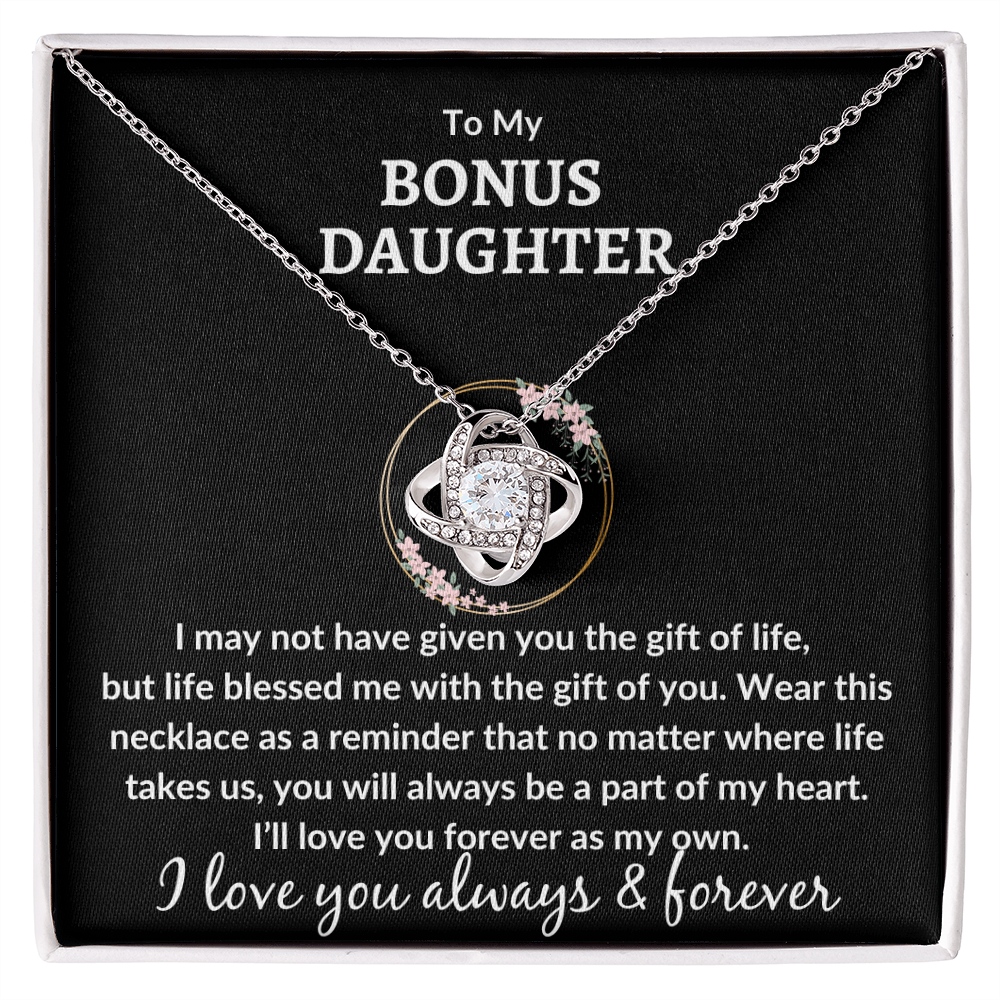 Bonus Daughter Necklace - "Love You As My Own"