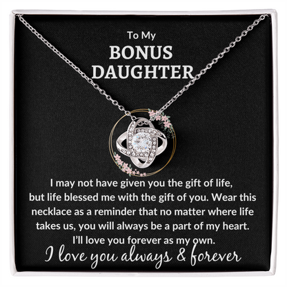 Bonus Daughter Necklace - "Love You As My Own"