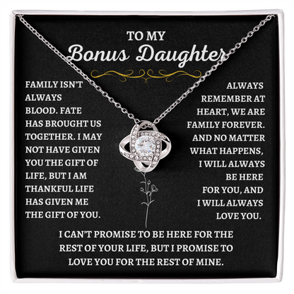 To My Bonus Daughter - Gift of Life Necklace