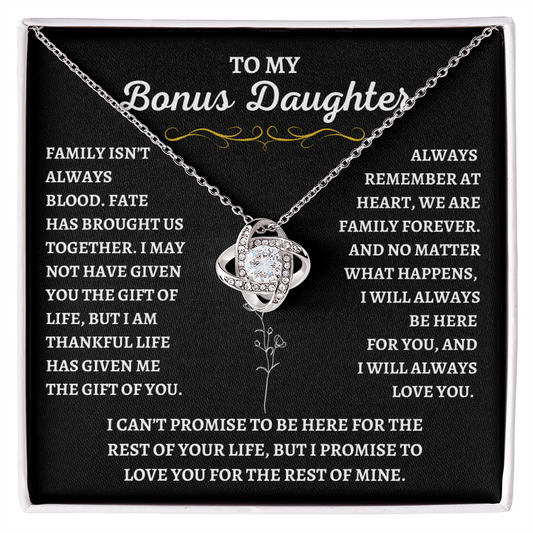 To My Bonus Daughter - Gift of Life Necklace