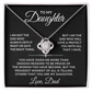 To My Daughter Love Dad Necklace - Love & Protect You