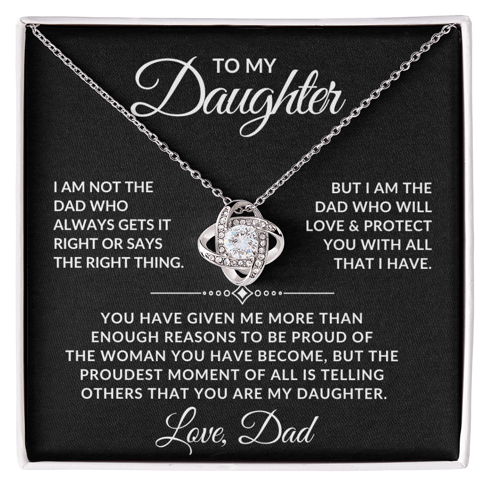 To My Daughter Love Dad Necklace - Love & Protect You