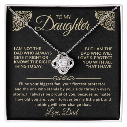 To My Daughter Necklace – Forever My Little Girl | Gift from Dad