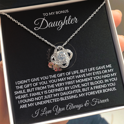 To My Bonus Daughter Necklace - Gift of Life