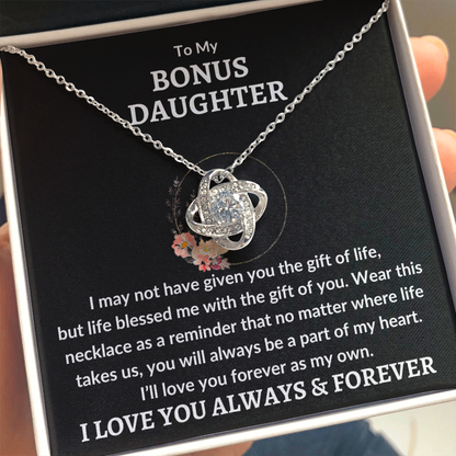 Bonus Daughter Necklace - "Love You As My Own"