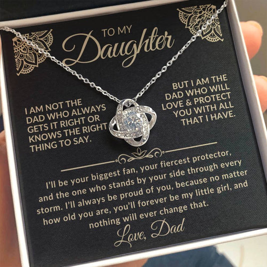 To My Daughter Necklace – Forever My Little Girl | Gift from Dad