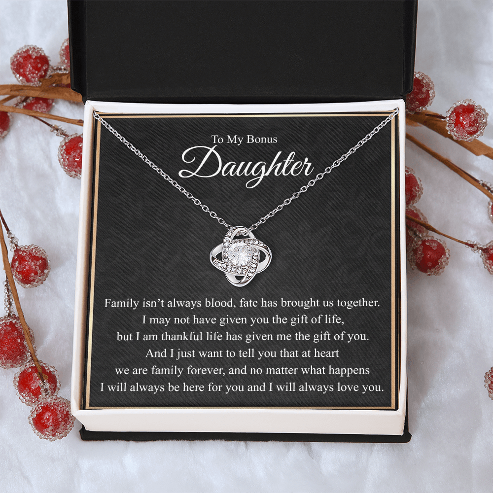 To My Daughter Necklace - Family isn't always blood