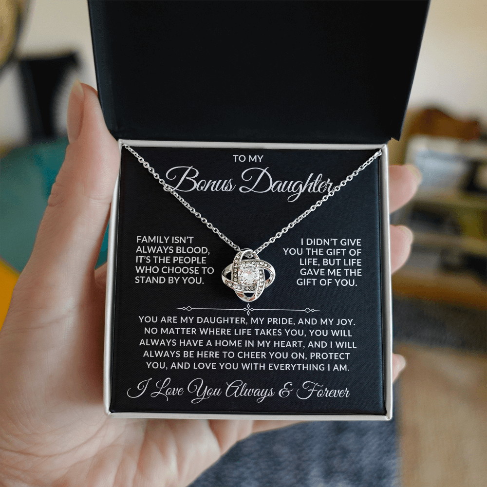 Bonus Daughter Necklace – Family Is More Than Blood