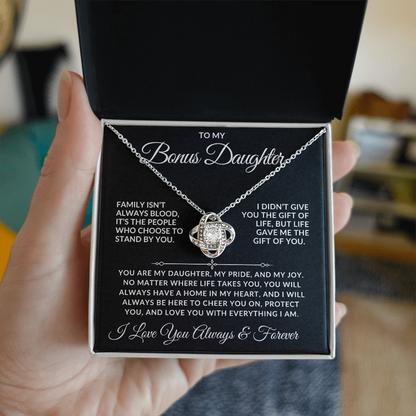 Bonus Daughter Necklace – Family Is More Than Blood