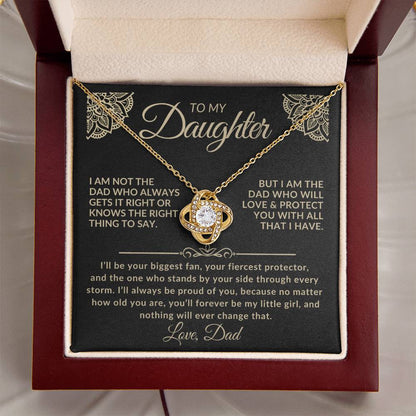 To My Daughter Necklace – Forever My Little Girl | Gift from Dad