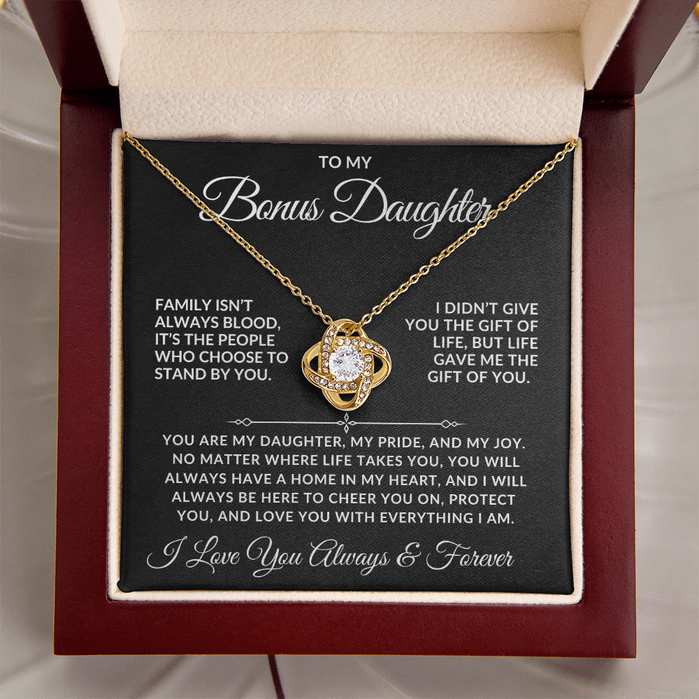 Bonus Daughter Necklace – Family Is More Than Blood