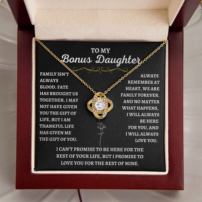 To My Bonus Daughter - Gift of Life Necklace
