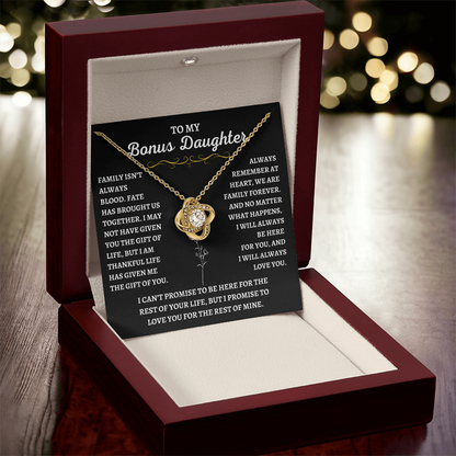 To My Bonus Daughter - Gift of Life Necklace